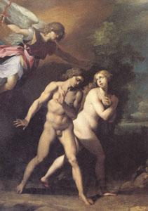 GIuseppe Cesari Called Cavaliere arpino Adam and Eve Expelled from Paradise (mk05) France oil painting art